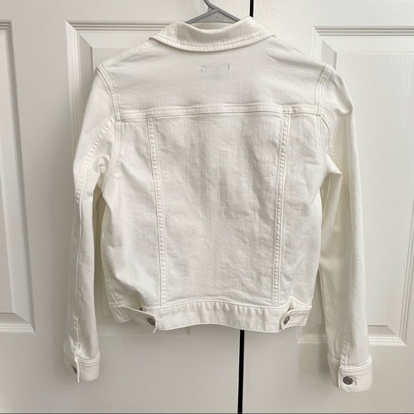 J Crew White Denim Jacket || XS - Picture 3 of 3